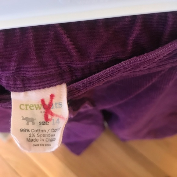 Crewcuts Plum Colored Corduroy Pants - Picture 2 of 3